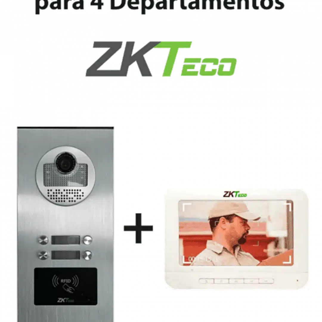 Videoportero 4 Estaciones EXTERIORES ZKTeco VE04-A01