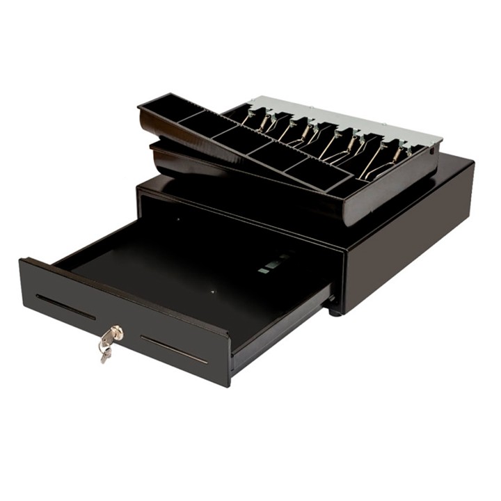 [AO-CD-1006] Cash Drawer AON CDK-45B para Billetes y Monedas Negro